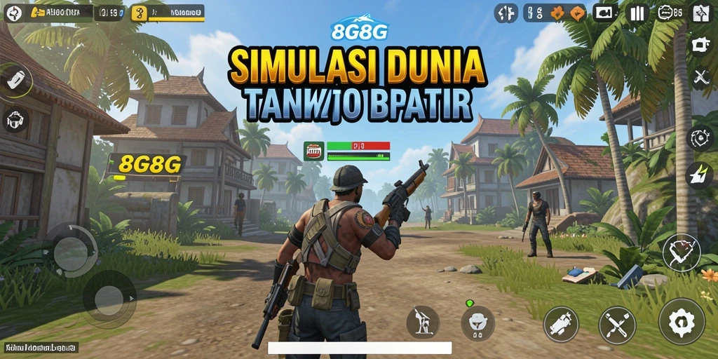 Tampilan gameplay menawan dari 8G8G yang mengajak eksplorasi.