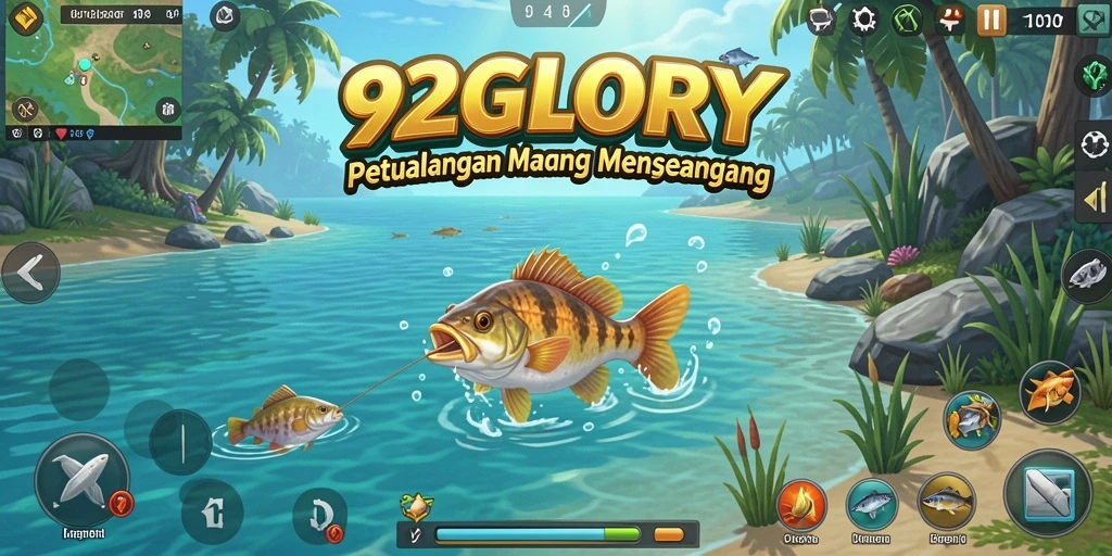 Gameplay memancing yang mengasyikkan dan realistis di 92GLORY.