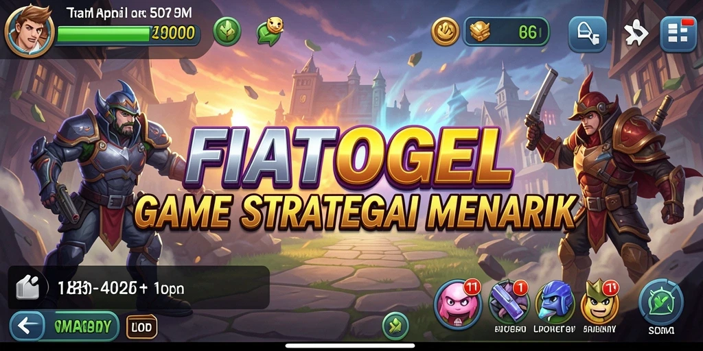 Gameplay menegangkan di FIATOGEL dengan pertempuran strategis.