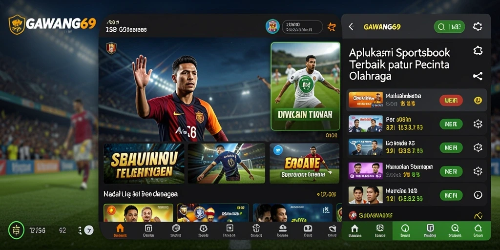 Tampilan GAWANG69 dengan fitur taruhan olahraga yang menarik.