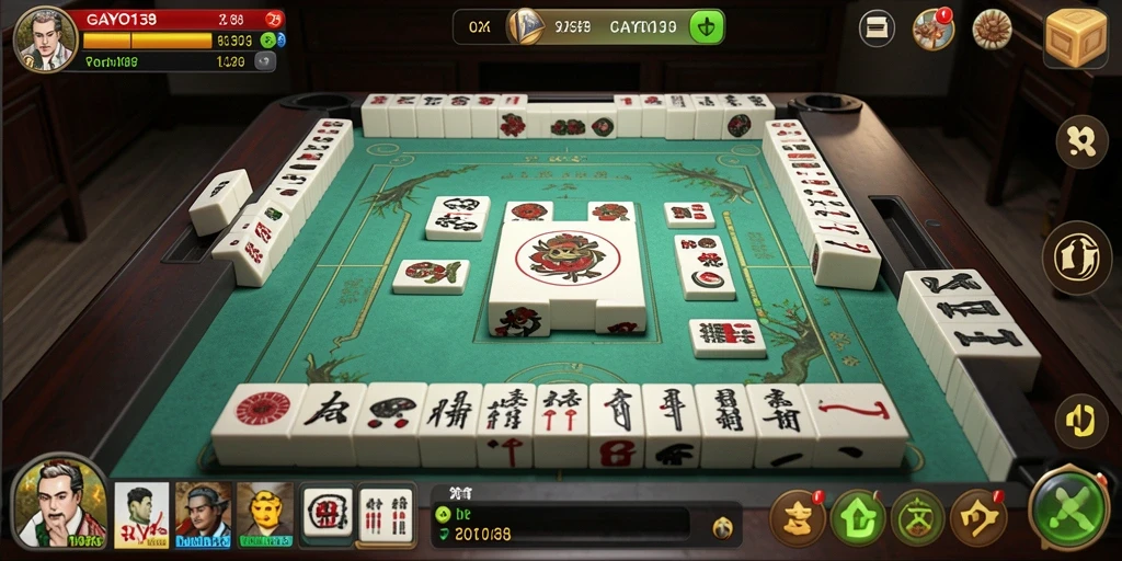 Tampilan permainan Mahjong yang menantang dan seru dalam GAYO138.