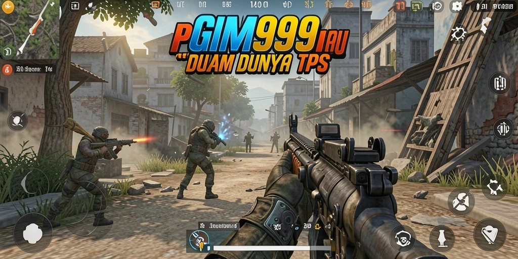 Screenshot gameplay GIM999 menampilkan aksi pertempuran yang mendebarkan.