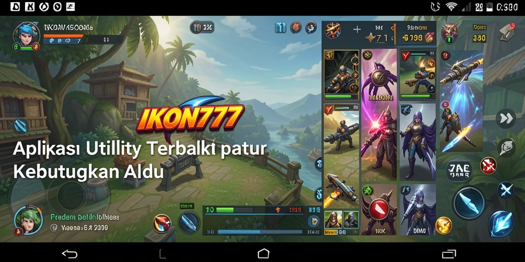 Tampilan antarmuka utama IKON777 yang intuitif dan efisien.