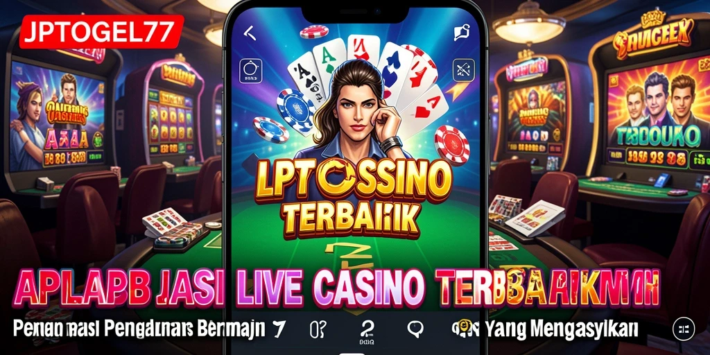 Screenshot gameplay Live Casino dari JPTOGEL77 yang mendebarkan.