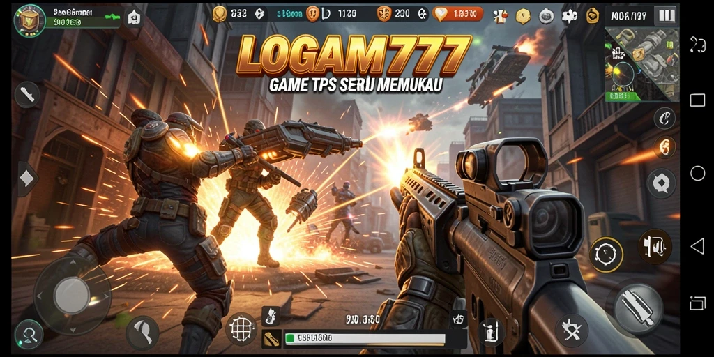 Screeshot LOGAM777 menampilkan aksi mendebarkan dari gameplay TPS.