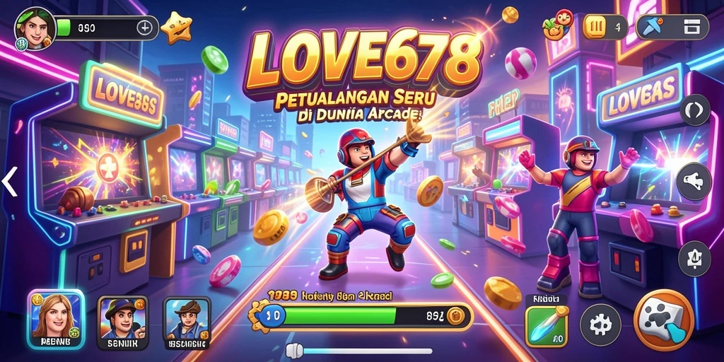 Tampilan gameplay LOVE678 yang penuh aksi dan warna-warni.