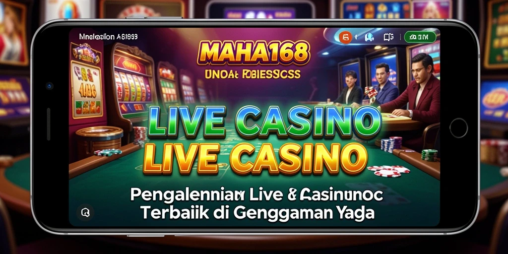 Tampilan gameplay Live Casino yang menegangkan dan interaktif.