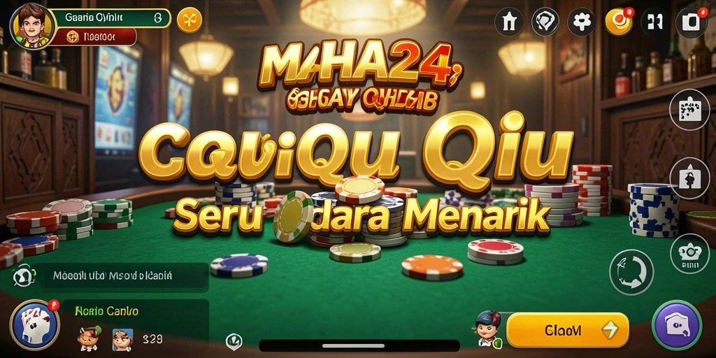 Screenshot utama yang menampilkan gameplay seru QiuQiu di MAHA24.