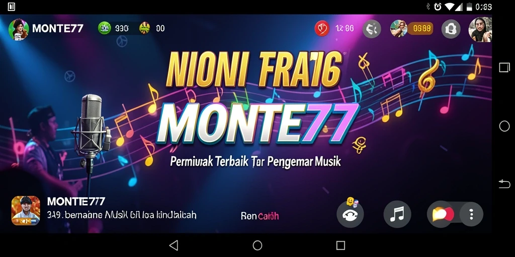 Tampilan gameplay interaktif dan menarik dalam MONTE77.