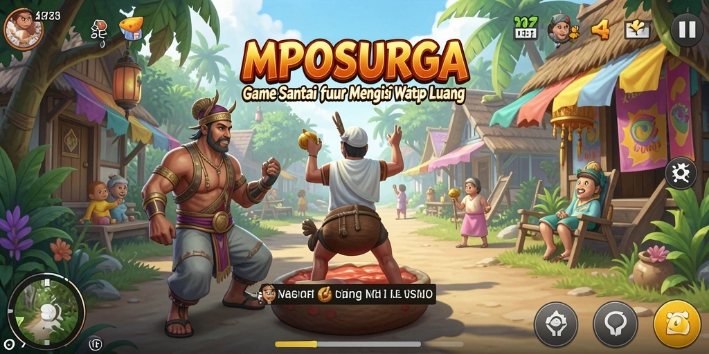 Tangkapan layar gameplay MPOSURGA yang menampilkan aksi seru.