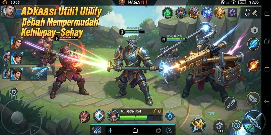 Tampilan utama NAGA11 dengan fitur Utility yang lengkap.