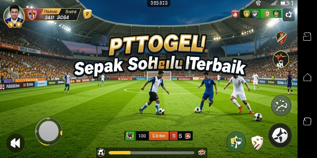 Tampilan menarik dari gameplay sepak bola PTTOGEL.