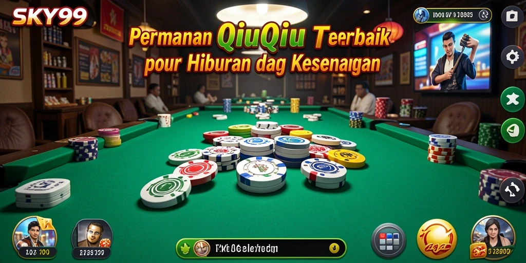 Screenshot dari gameplay QiuQiu yang menarik dan interaktif.