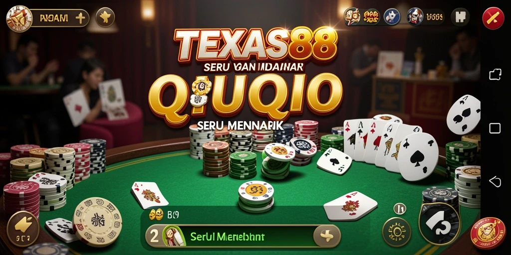 Tampilan seru dari gameplay QiuQiu di TEXAS88.