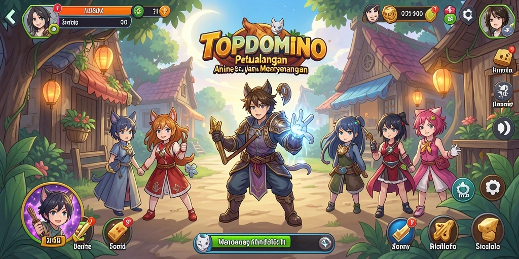 Screenshot menunjukkan karakter utama dalam pertempuran epik di dunia anime.